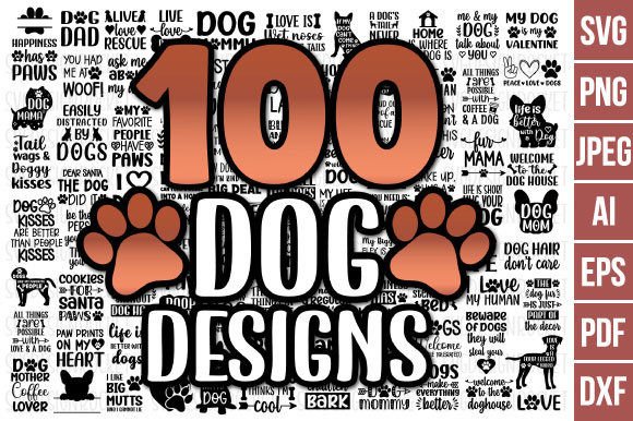 100 Dog Svg Bundle