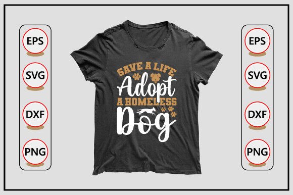 Dog Svg Design Save a Life Adopt Review