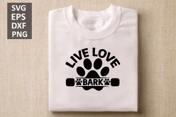 Live Love Bark Svg Review: Dog Design for Embroidery