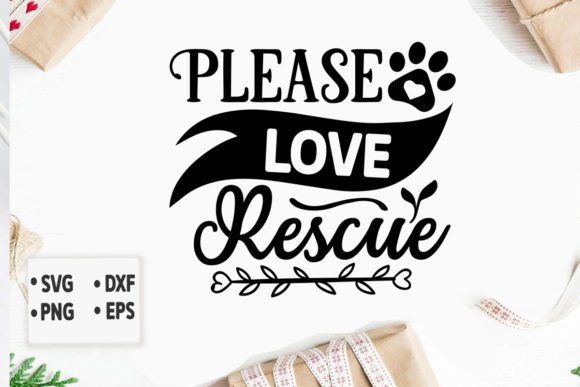 Please Love Rescue Svg, Dog Svg Design